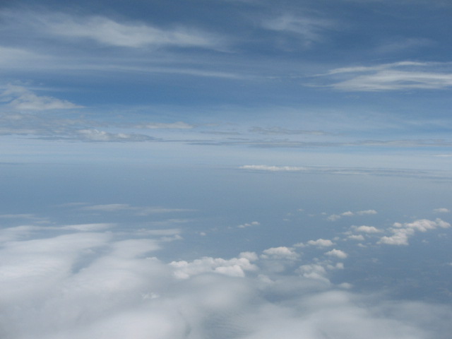Weather balloon above the clouds